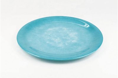 10.5 inch crack design plastic melamine round plate (3)