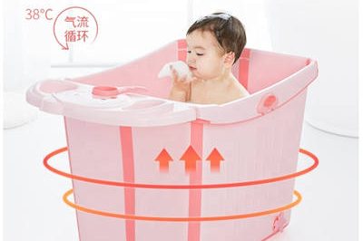 Baby bathing equipment oversized folding baby tub (2)