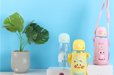 Best quality plastic water bottle with straw for kids (3)
