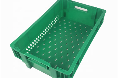Collapsible fruit vegetable storage plastic crate (6)