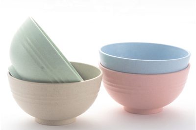 Eco friendly rice colorful plastic bowls (1)