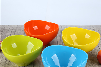Exquisite porcelain ingot plastic melamine salad bowl (4)