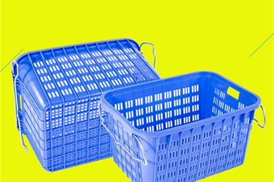 Foldable storage box fruit vegetables plastic crates (1)