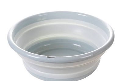 Folding round travel round plastic buckets (2)
