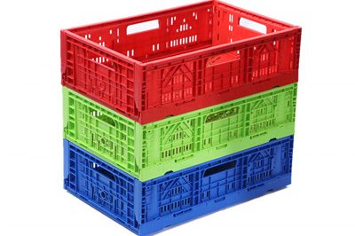 High quality large capacity stackable plastic crates (5)