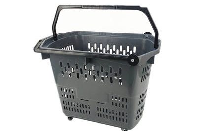 Hot sale 60L large capacity rolling plastic basket (14)