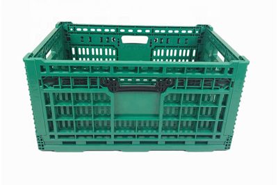 Logistics plastic foldable turnover crates (2)