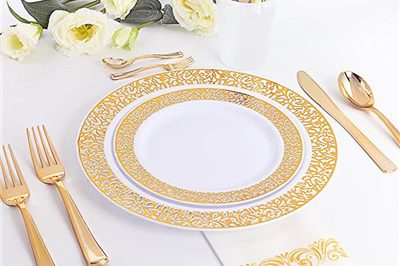 Party disposable plate chargers plastic