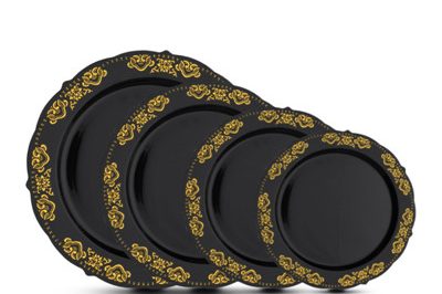 Party disposable plate chargers plastic (5)