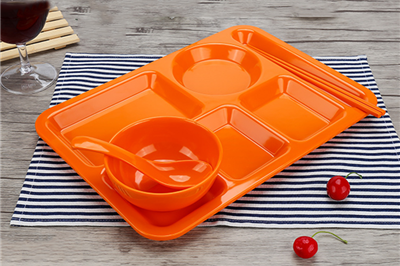 Plastic color melamine fast food tray (1)