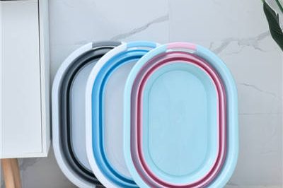 Plastic folding collapsible foldable plastic buckets (1)