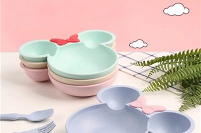 Reusable high quality half plastic bowl for children (2)