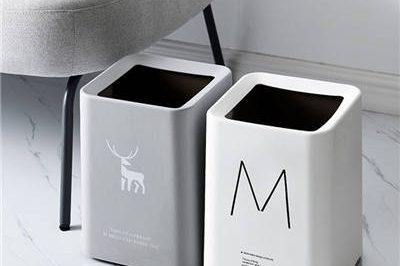 Square creative wastepaper basket garbage can (4)