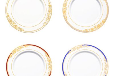 Wedding plastic plate for restaurant (2)