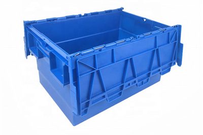 Wholesale stackable plastic crate with lid (6)